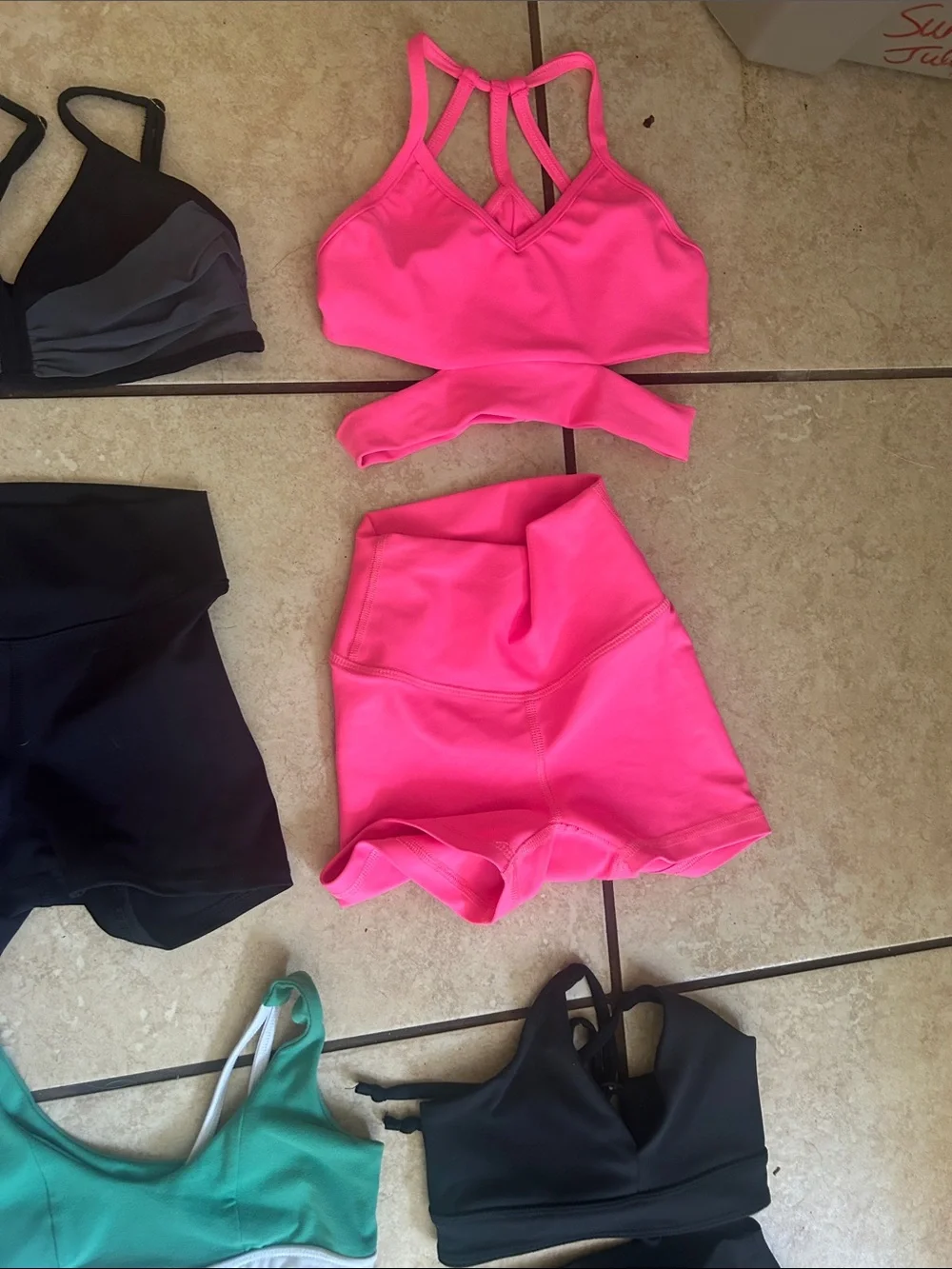 Girls Teal Dance Set - Two-Piece Active Costume